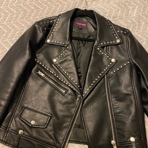 Studded Faux leather jacket